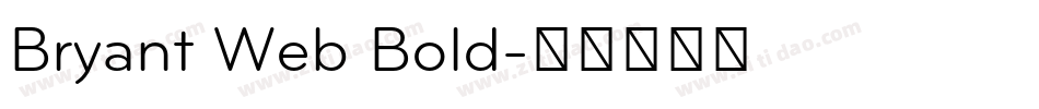 Bryant Web Bold字体转换